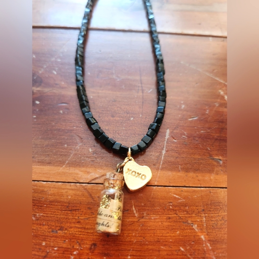 💛XOXO Handcasted Smarties Heart Charm & Pixie Dust Necklace -One Of A Kind🧚‍♀️ - Picture 14 of 15